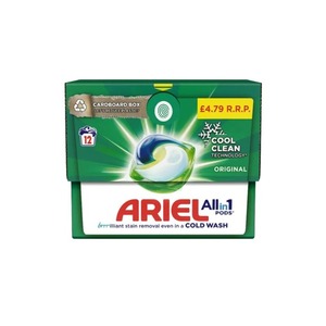 Pour Ariel Dosettes de détergent à lessive jetables 3-en-1 écologiques 52 dosettes (régulières) pour salle de bain en vente - Product Image 2
