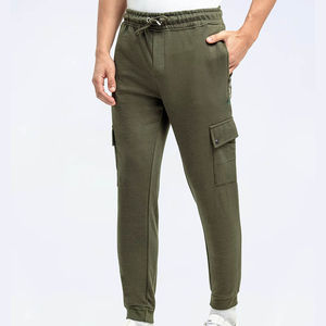Pantalones Deportivos Casuales de Alta Calidad, Pantalones Deportivos Tipo Cargo, Transpirables, Impermeables, 100% Poliéster, Pantalones Rectos a Rayas Curvados para Hombre - Product Image 1