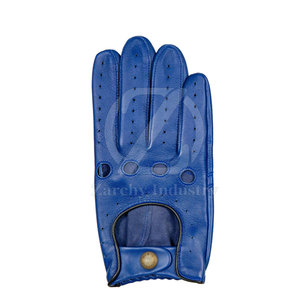 Guantes de Conducción de Cuero para Exteriores, Alta Calidad, Correa de Muñeca Ajustable, Antideslizantes, para Todas las Estaciones, Personalizables, Hechos en Pakistán - Product Image 6
