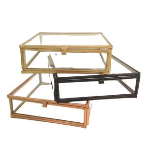 Modern Designer 3-Piece Luxurious Clear Metal Decorative <b>Jewellery</b> <b>Box</b> Set New Latest for Ladies Use - Product Image 1