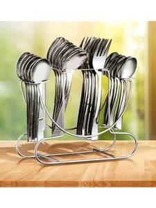 Awesome Design Stainless Steel Cutlery Set Modern Minimalist Style Silver Color Eco-Friendly Multifunction for Dining Party - Product Image 4