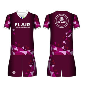 Ensemble de vêtements de sport en jersey imprimé à manches courtes respirant de haute qualité unisexe grande taille pour le volley-ball - Product Image 4