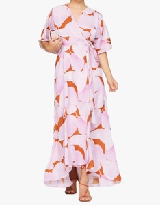 Vestido de mujer con nudo de corbata lavanda de alta calidad para fiestas, bodas, disponible al mejor precio de la India - Product Image 1