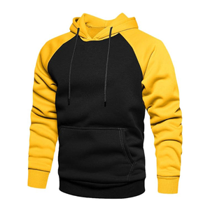 Top tendance 100% coton surdimensionné Hip Hop Rap sweat à capuche Streetwear Premium Satin doublure automne plaine teint à capuche - Product Image 1