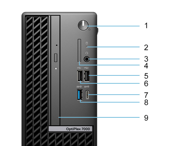 Dells Optiplex 7000SFF I7 SFF Computer I7-12700 8G DDR5 1TB SSD UHD770 DVDRW 260W WIN11H Business PC