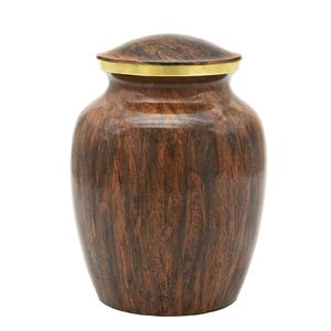 Urnes de crémation en aluminium de haute qualité avec gravure urnes funéraires en métal fini marbre or et bleu pour cendres humaines - Product Image 4