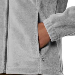 Veste en microfibre tricotée imperméable et coupe-vent unisexe pour l'extérieur Doublure chaude contre le froid Personnalisable Imprimée Brodée Devant XL Femme - Product Image 4