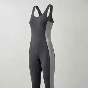 Al por mayor Mono deportivo de yoga y fitness para mujer, sin espalda, con tirantes, ajuste ceñido, de secado rápido, para gimnasio y deportes - Product Image 1