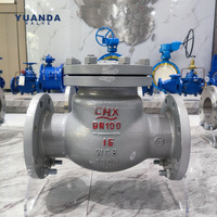 Clapet anti-retour à bride en acier au carbone H44H, valve unidirectionnelle à joint rigide pour conduites d'eau, de vapeur et d'huile