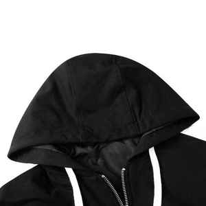 Vente en gros de survêtements d'hiver en polyester/coton personnalisés par le fabricant pour hommes, couleurs unies, col à capuche imprimé respirant - Product Image 6