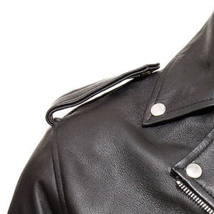แจ็กเก็ตหนังสีดำของผู้ชายเสื้อกันลมกันน้ำสไตล์สตรีทสำหรับฤดูหนาวสีและขนาดตามสั่ง - Product Image 6