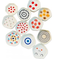 Assiettes à dîner en céramique de haute qualité ensemble de vaisselle en gros imprimé de logo personnalisé pour l'hôtel et le restaurant