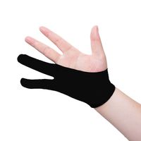 Gants pour tablette graphique à deux doigts, en tissu doux, anti-huile, anti-traces de doigts, pour la main gauche et droite, modèle K392.087.v