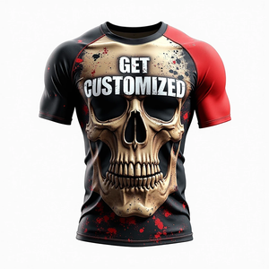 Ropa de gimnasio Sublimated Rash Guards Venta al por mayor MMA Equipo personalizado para entrenamiento de deportes de combate Entrenamiento y rendimiento atlético - Product Image 6