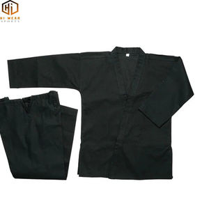 Peso ligero Algodón negro Precio bajo Algodón Poliéster Diseño Oem Traje de Karate Marca personalizada Karate Gi - Product Image 2