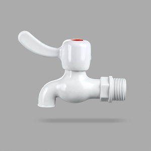 HONGKE Fabricant professionnel de robinets à poignée rotative en PVC 1/2 et 3/4, couleur blanche, pour le marché sud-américain - Product Image 2