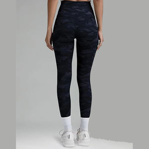 Pantalons de yoga taille haute doux comme du beurre avec logo personnalisé GJ YJ04, leggings de sport athlétiques pour la course à pied et la salle de sport pour femmes, effet lifting des fesses - Product Image 3
