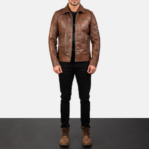 Breathable And Lightweight Genuine <b>Leather</b> Winter <b>Jacket</b> For Men Offering Comfort Style And <b>Long</b> Lasting Durability - Product Image 3