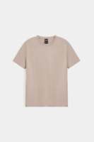 Kaos Pria OEM Mewah Olahraga Aktif Bahan Terry Katun Slim Fit O-Neck Lengan Pendek Motif Tengkorak Cetak Timbul Bernapas Ramah Lingkungan