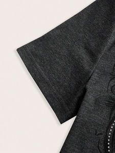 Strass femmes t-shirt imprimé conception personnalisée peau mince ajustement pour femmes strass chemises haute Performance vêtements décontractés t-shirts - Product Image 5