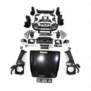 Pièces de modification de voiture PP + carbone sec W463 Old To New W464 B900 Rocket Style Set A Full Set Body Kit For G class W463 1993 ~ 2018y - Product Image 6
