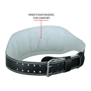 Cinturón de Cuero Acolchado de Alto Rendimiento para Levantamiento de Pesas, Entrenamiento Cruzado y Potencia, Cinturones Acolchados Ajustables de Alta Resistencia - Product Image 3