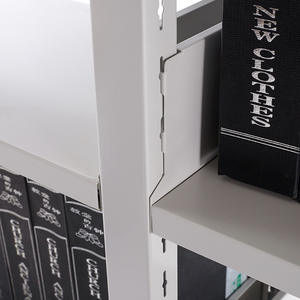 Biblioteca Estantería mental Sala de lectura universitaria Estantería de acero Estantes de exhibición de libros Vintage para librería - Product Image 4