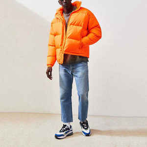 Nouvelles vestes d'hiver chaudes en nylon avec logo et design personnalisés Vestes d'hiver en duvet manteau pour hommes à bas prix Vestes d'hiver en duvet - Product Image 5