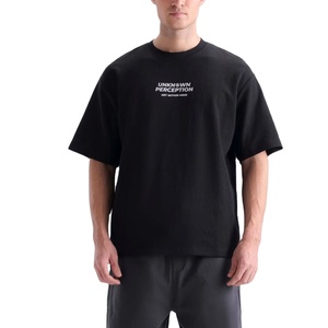 เสื้อยืดโอเวอร์ไซส์ผู้ชาย ทรงหลวม ผ้าฝ้าย ไหล่ตก สตรีทแวร์ เสื้อยืดเรียบๆ สั่งพิมพ์ลายได้ ขายส่งจำนวนมาก - Product Image 1