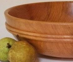 Farmhouse style large <b>wooden</b> salad bowl handmade for fruits bread rustic kitchen dining table natural serving decorative piece - Product Image 4