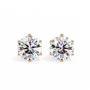 ต่างหูทองคำ 18K สวยงาม ประดับเพชรเพาะเลี้ยง ต่างหูเพชรคุณภาพพรีเมียม - Product Image 6