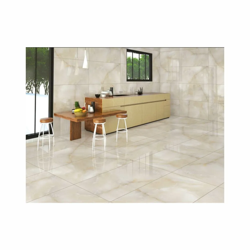 Carreaux de porcelaine luxueux de 600x1200mm mais abordables carreaux de porcelaine brillants, appropriés pour une utilisation sur les murs et les sols