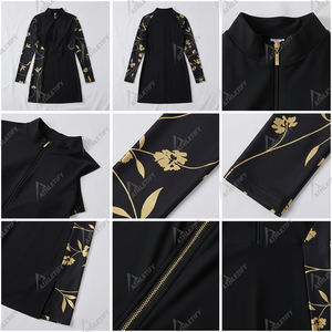 Custom Color Floral Active <b>Modest</b> Dress Muslim <b>Modest</b> Top Breathable Sustainable Light Weight Sublimated Sports <b>Modest</b> Wear - Product Image 6