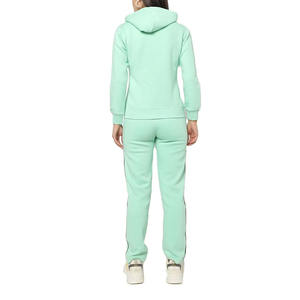 Lo último en chándal para mujer con capucha para exteriores al por mayor, chándal para correr, chándal liso con cremallera superventas para mujer - Product Image 3