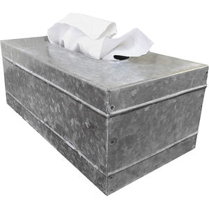 Porte-papier de soie en métal galvanisé à prix Offre Spéciale pour la maison et le bureau décoration de table boîte à mouchoirs rectangulaire - Product Image 3