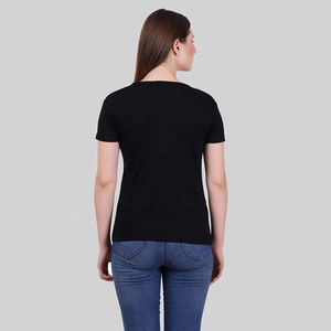 เสื้อยืดคอวีพิมพ์ลายสำหรับผู้หญิงชุดลำลองฤดูร้อน - Product Image 6