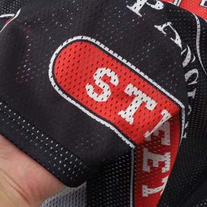 Maillot de football américain rétro en maille avec impression par sublimation respirante 100% polyester avec nom et numéro personnalisables - Product Image 5