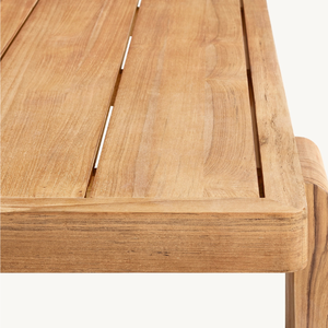 Table rectangulaire en vente chaude avec un design moderne pour une utilisation en extérieur, fabriquée en bois de teck anti-pourriture et durable - Product Image 5