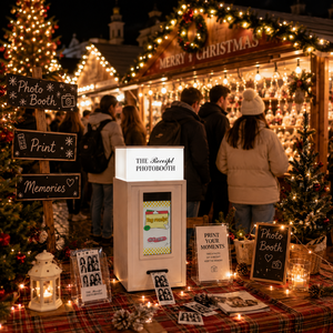 Logo personnalisé pour la location de cabines <span class=keywords><strong>photo</strong></span> pour les activités de Noël, écran tactile, imprimante thermique de reçus - Product Image 4