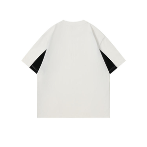 Camiseta de Baloncesto para Hombre, 220GSM, Paneles Sólidos, 100% Algodón, Transpirable, de Secado Rápido, Antiarrugas, Cuello Redondo, Estilo Urbano, Hombros Caídos - Product Image 4