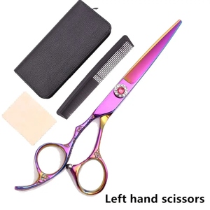 Ciseaux de coupe de cheveux réglables en acier inoxydable de haute qualité, poignée ergonomique, cisailles de salon pour des coupes de cheveux précises et lisses - Product Image 5