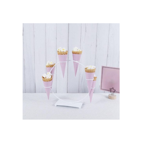 Soporte y soporte para cono de helado de hierro puro de alta calidad, nuevo diseño, tamaño grande, 3 agujeros, soporte para helado con venta - Product Image 6