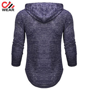 Hombres de calidad premium al por mayor Care Master 2026 logotipo personalizado para hombre negro moda manga larga pulóver en blanco Sudadera con capucha de algodón - Product Image 3