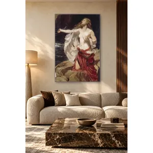 Impression sur toile Fida Herbert Draper Ariadne on the Rocks - Product Image 2