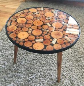 Meubles de jardin en résine et en bois au design moderne Belles tables pour le salon - Product Image 3