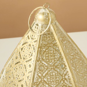 Linterna grave de aluminio con motivo de hojas Colores personalizados Decoración interior y exterior para el hogar y el jardín Diseño clásico relámpago - Product Image 4