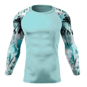 Rashguard pour homme confortable, respirant, écologique, à séchage rapide, couleur rouge, taille adulte, polyester/nylon - Product Image 3