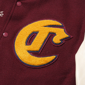 Wholesale <b>Plain</b> <b>Varsity</b> <b>Jacket</b> Custom High Quality Baseball <b>Jacket</b> With Leather Sleeve Wool <b>Varsity</b> <b>Jackets</b> For Men - Product Image 5