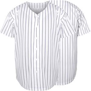 Vente en gros d'uniformes 100% polyester personnalisés chemises de baseball à impression complète maillots de baseball à manches courtes et boutons complets - Product Image 1