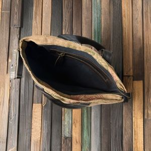 Vintage Floral Print Canvas Tote Bag for Women Detachable <b>Shoulder</b> <b>Strap</b> Pure Cotton Lining Portable Feature - Product Image 1